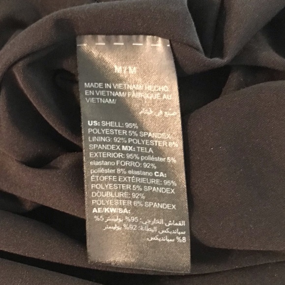 WHBM black knit shell with silver hardware - Picture 10 of 12